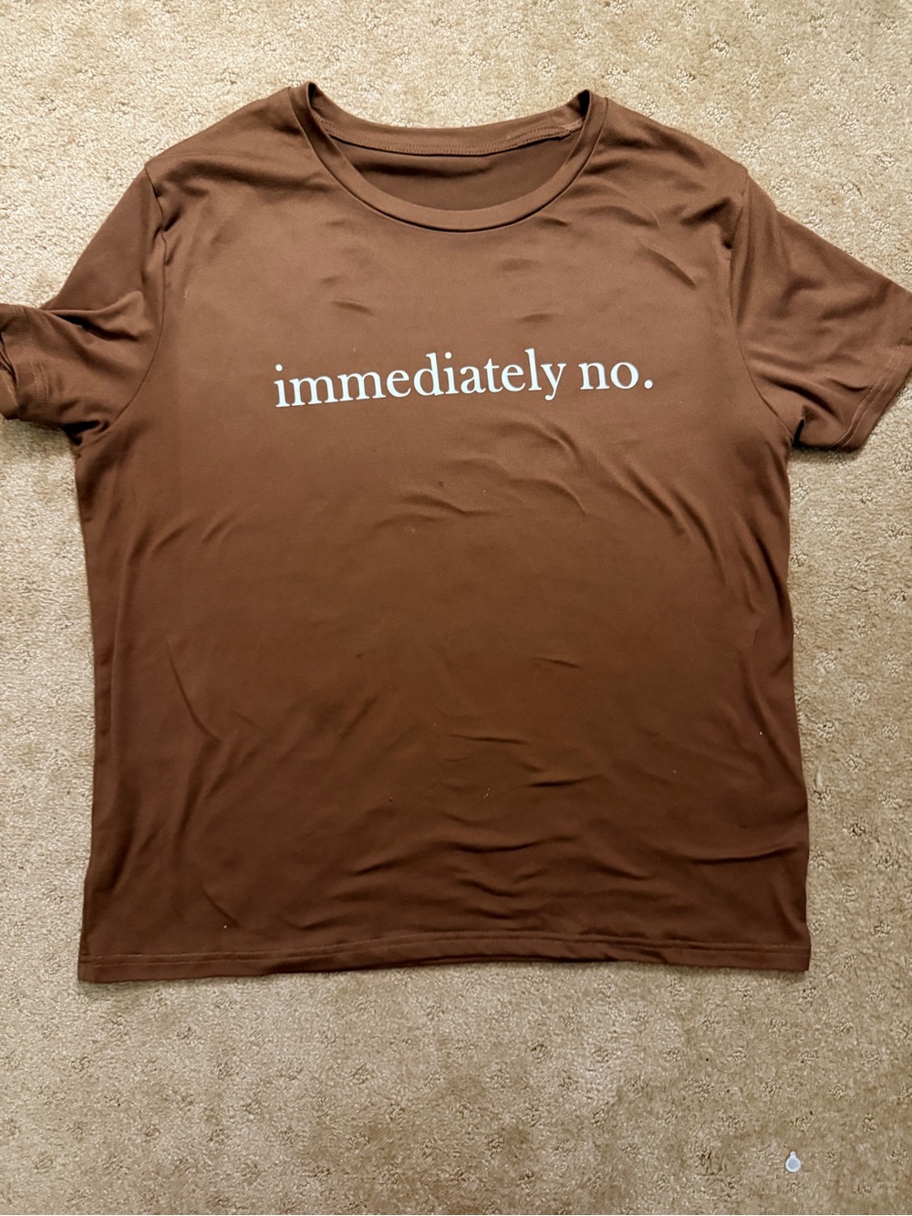 Immediately No. Graphic Tee - Brown women T-Shirt
